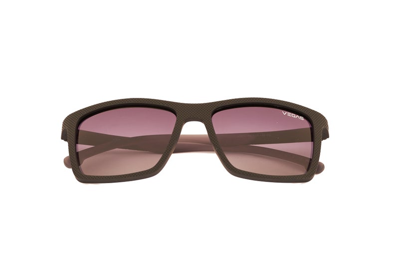 VEGAS Full Rim Rectangular Men Grey  Sunglasses V3011 C2 - Image 2